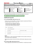 Preview for 273 page of Ricoh Taurus-C1a Series Technical Bulletin