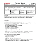 Preview for 429 page of Ricoh Taurus-C1a Series Technical Bulletin