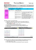 Preview for 506 page of Ricoh Taurus-C1a Series Technical Bulletin