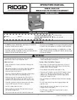 RIDGID 2048-2-OS Operator'S Manual preview