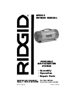 RIDGID AF2000 Owner'S Manual preview