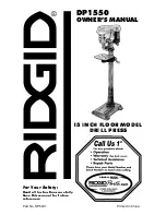 RIDGID DP1550 Owner'S Manual preview