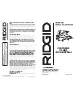 Preview for 25 page of RIDGID GP90135 Operator'S Manual