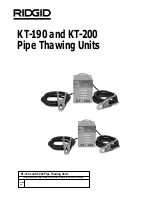 Preview for 3 page of RIDGID KT-190 Operator'S Manual