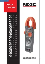 Preview for 1 page of RIDGID Micro CM-100 Original Instructions Manual