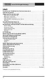 Preview for 60 page of RIDGID Micro CM-100 Original Instructions Manual