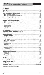 Preview for 187 page of RIDGID micro DM-100 Manual