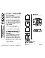 RIDGID OF45150 Operator'S Manual preview