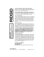 Preview for 28 page of RIDGID OL90150 Operator'S Manual