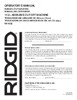 Preview for 48 page of RIDGID R41422 Operator'S Manual