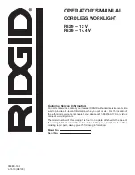 Preview for 10 page of RIDGID R829 Operator'S Manual