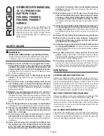 RIDGID R840083 Series Operator'S Manual preview