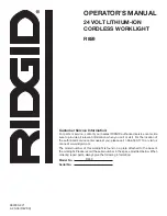 Preview for 10 page of RIDGID R859 Operator'S Manual