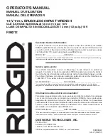 Preview for 24 page of RIDGID R86212 Operator'S Manual