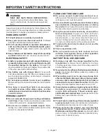 Preview for 2 page of RIDGID R8694620 Operator'S Manual