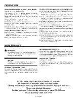 Preview for 6 page of RIDGID R8694620 Operator'S Manual