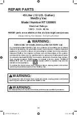 Preview for 33 page of RIDGID RT1200M0 Owner'S Manual