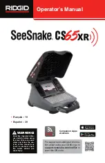 RIDGID SeeSnake CS65-XR Operator'S Manual preview