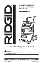 Preview for 1 page of RIDGID WD1855AU0 Owner'S Manual