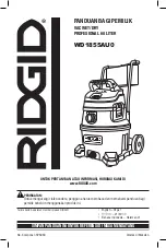 Preview for 41 page of RIDGID WD1855AU0 Owner'S Manual