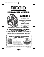 Preview for 13 page of RIDGID WD2450 Owner'S Manual