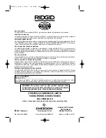 Preview for 24 page of RIDGID WD2450 Owner'S Manual