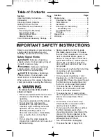 Preview for 2 page of RIDGID WD40700 Owner'S Manual & Installation Instructions