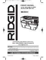 RIDGID WD45500 Owner'S Manual preview