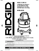 Preview for 17 page of RIDGID WD64250 Owner'S Manual