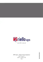 Preview for 40 page of Riello UPS CSS SENTINEL TOWER CAM 3 Installation And User Manual