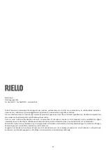 Preview for 40 page of Riello 20087468 Instructions For The Installer And The Technical Service Centre