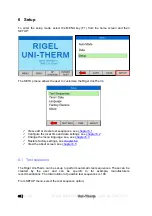 Preview for 36 page of Rigel Uni-Therm Instruction Manual