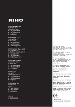 Preview for 8 page of RIHO NAUTIC N500 Manual