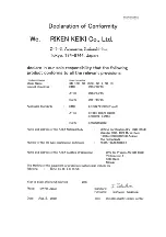 Preview for 65 page of Riken Keiki PT2-169 Operating Manual