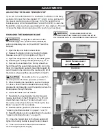 Preview for 16 page of Rikon Power Tools 10-324TG Operator'S Manual