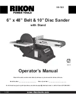 Rikon Power Tools 50-122 Operator'S Manual preview