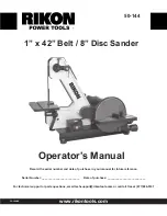 Rikon Power Tools 50-144 Operator'S Manual preview