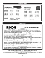 Preview for 21 page of Rikon Power Tools 50-144 Operator'S Manual