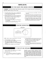 Preview for 20 page of Rinnai RHFE-1001 FA/VA Owner'S Manual