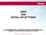 Preview for 19 page of Rinnai RS100 Training Program