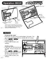 Preview for 2 page of ritetemp 8022C Operation