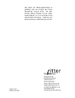 Preview for 84 page of Ritter fontana 5 Operating Instructions Manual