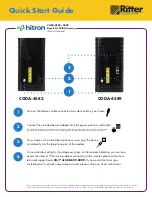 Preview for 2 page of Ritter Hitron CODA-4582 Quick Start Manual