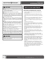 Preview for 4 page of Rivers Edge LD201 Operator'S Manual