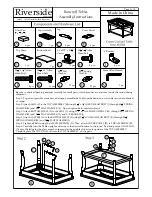 Preview for 1 page of Riverside Furniture Bancroft 81703 Assembly Instructions