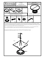 Preview for 4 page of Riverside Furniture Corinne Round Dining Table Assembly Instructions