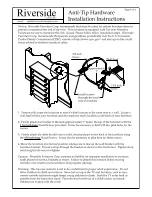 Preview for 4 page of Riverside Furniture Placid Cove Entertainment Hutch 16742 Assembly Instructions