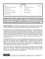 Preview for 2 page of Riverside Hydronics Emblem Operating Instructions Manual