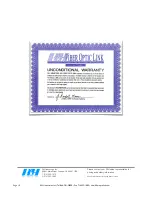 Preview for 10 page of RLH Industries 10/100/1000 Ethernet 4RU Interface Card User Manual