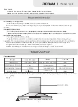 Preview for 3 page of Robam CXW-200-A822 Operation Manual